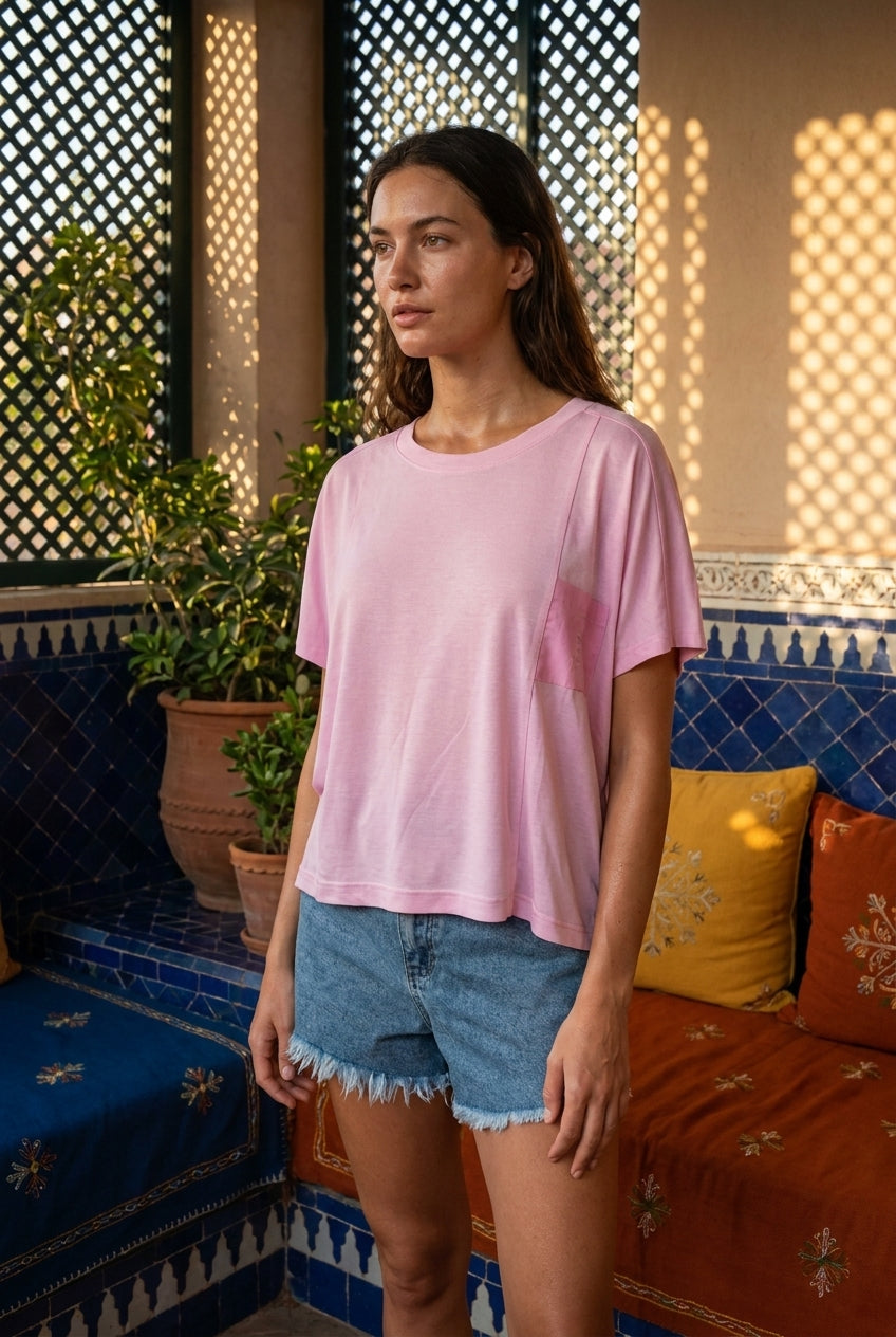 T-SHIRT AVA ROSE DRAGEE - ORFEO T-SHIRT