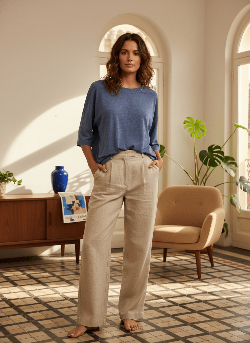 T - SHIRT TAIS BLEU GRIS - LA PETITE ETOILE Top
