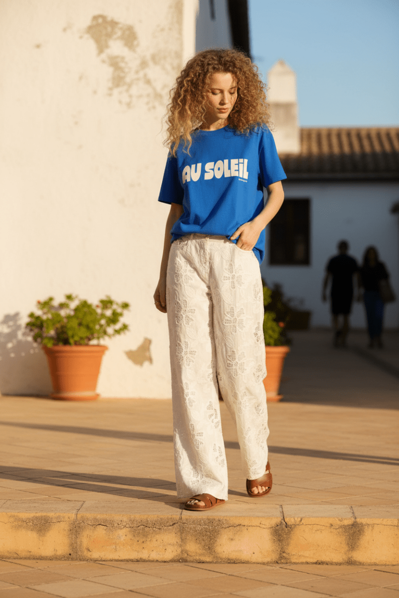 TEE SHIRT SOLEIL BLEU ELECTRIQUE - GARANCE T - SHIRT