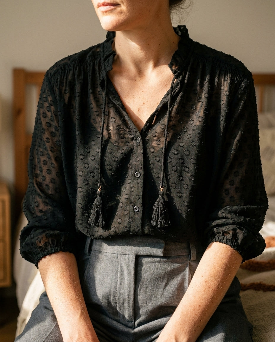 TOP BIBA NOIR - MINUIT DOUZE Top