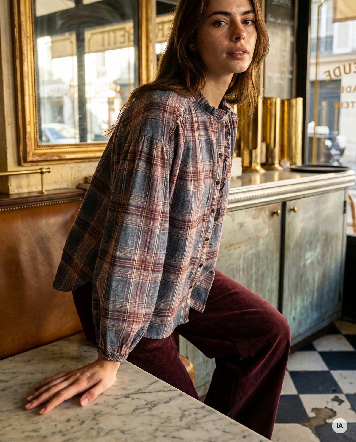 TOP CUTE DENIM - MINUIT DOUZE Top — Image générée par IA
