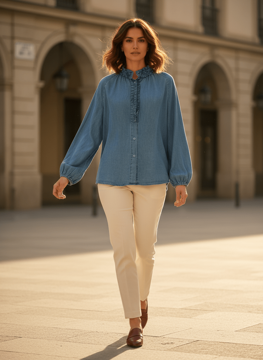 TOP FLAMENCA CHAMBRAY - ADORE Top