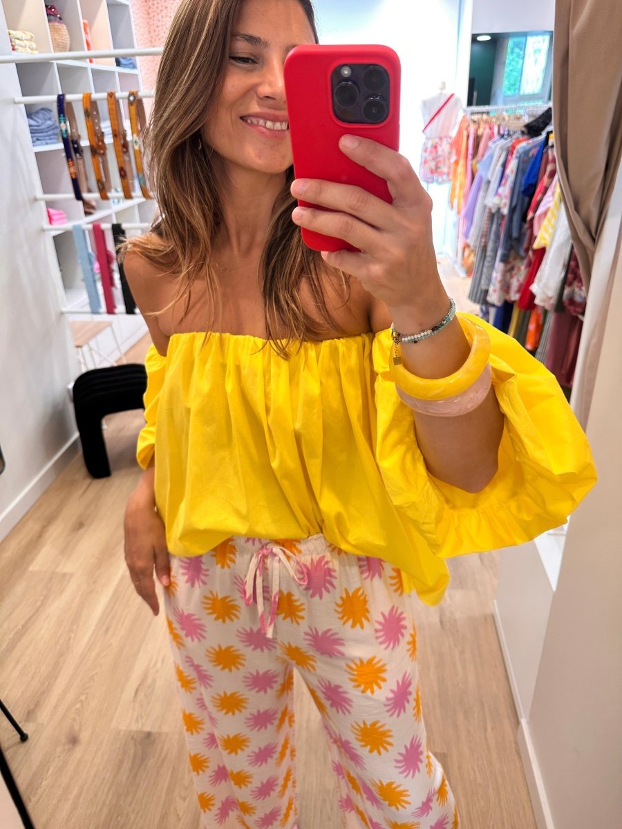 Top Kelly JAUNE - L’ESSENTIEL Top