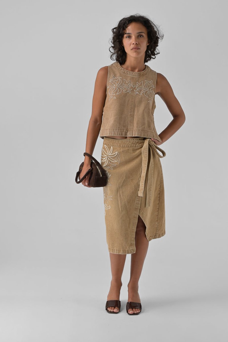 TOP MILLIE BEIGE - ORFEO TOP