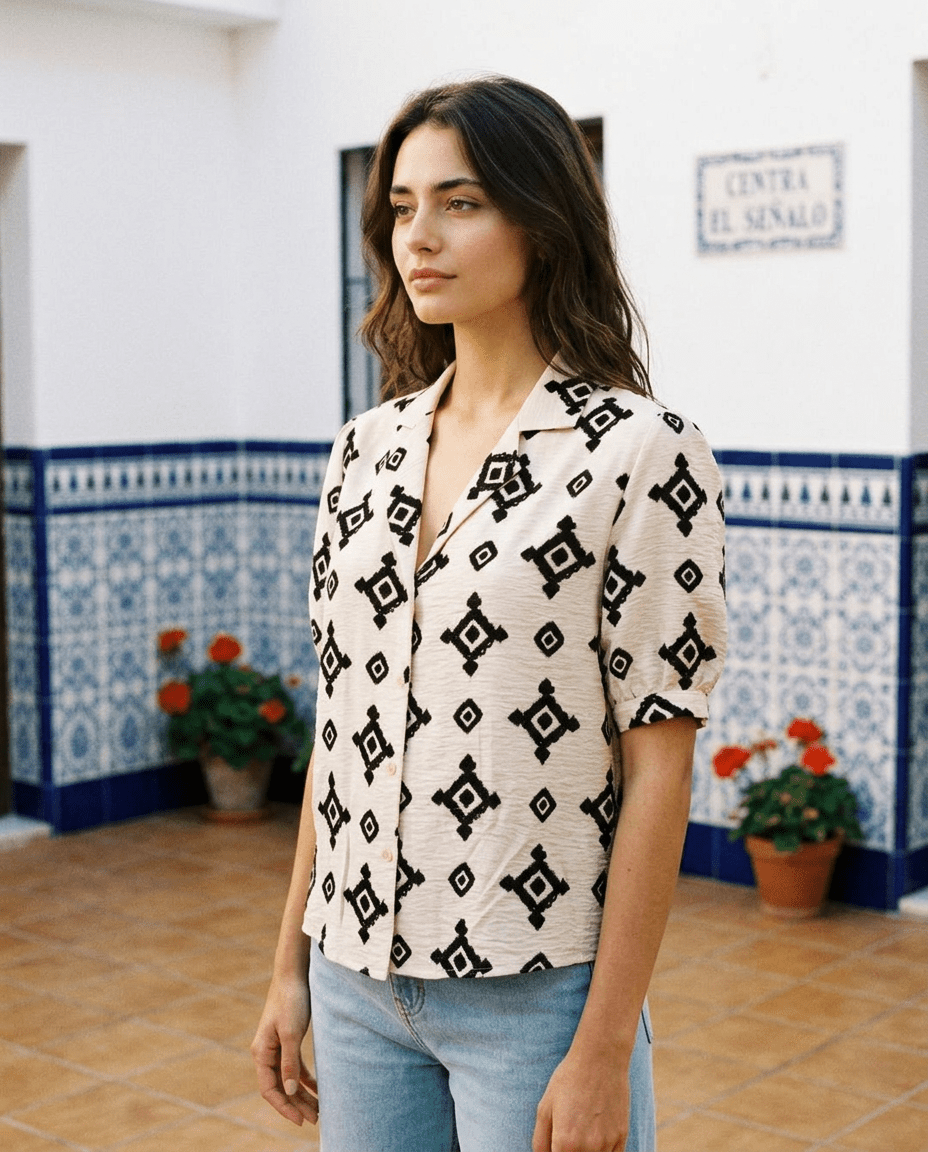 Top Natalia ECRU - RUE DES ABBESSES Top