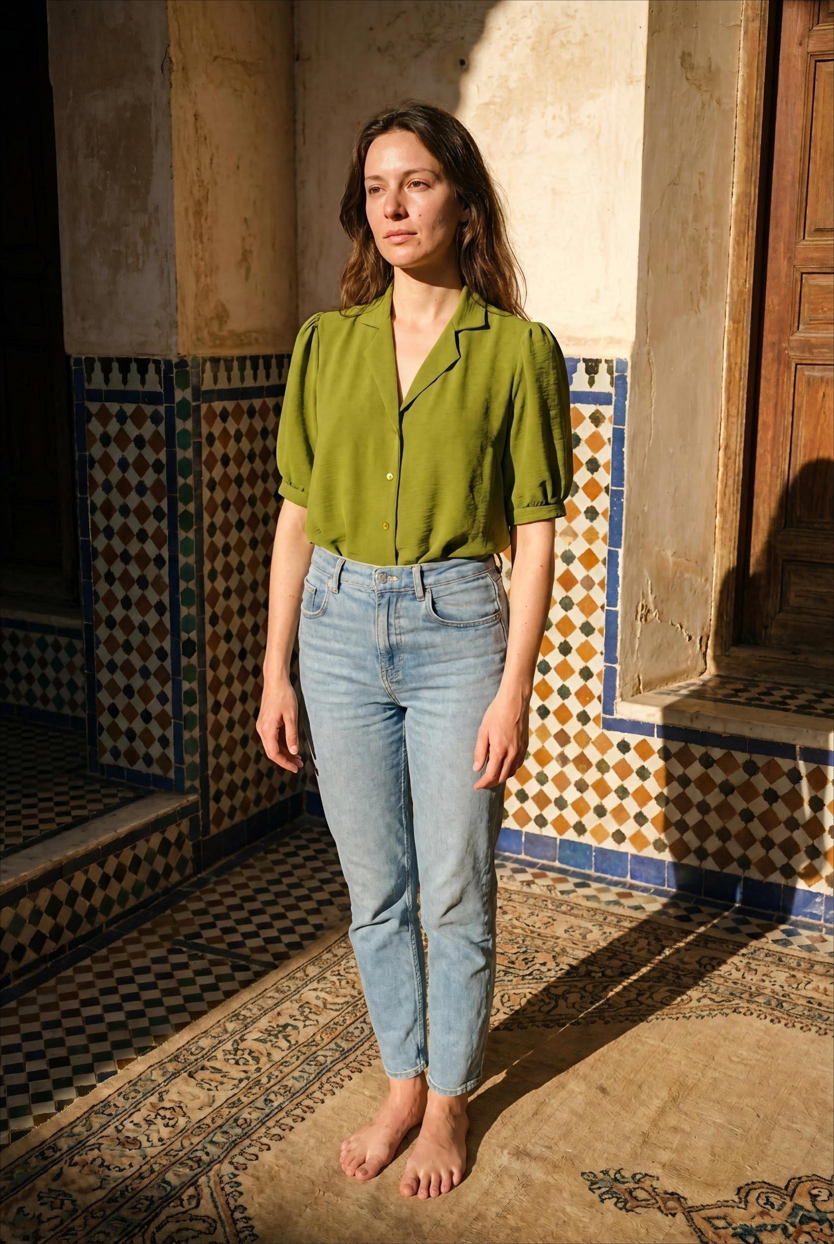 TOP NATALIA UNI VERT - RUE DES ABBESSES Top