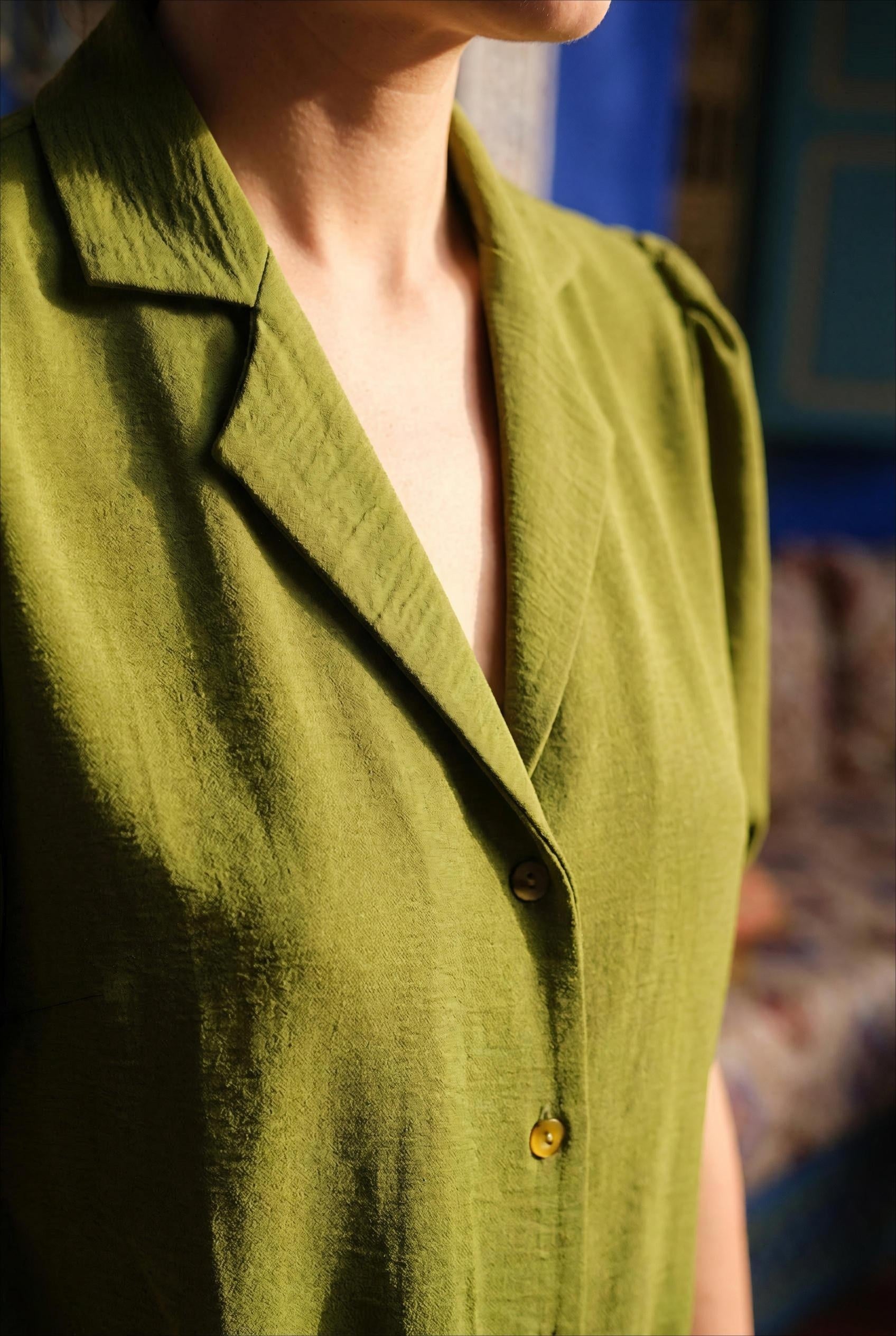TOP NATALIA UNI VERT - RUE DES ABBESSES Top