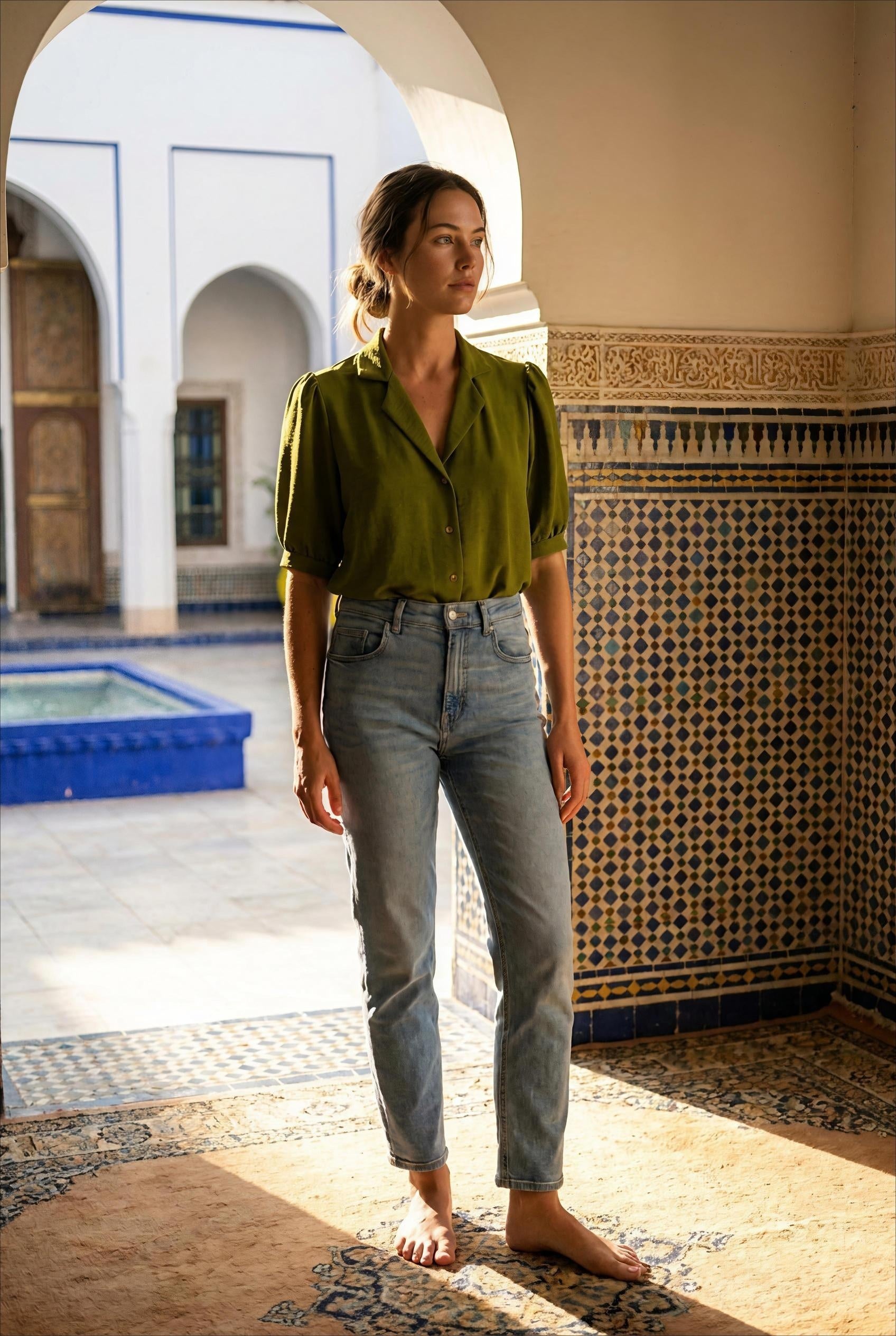 TOP NATALIA UNI VERT - RUE DES ABBESSES Top