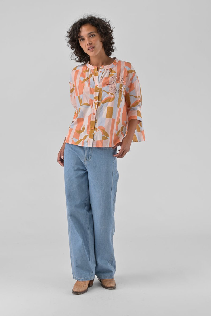 TOP SIMONE SOLSTICE PASTEL - ORFEO TOP