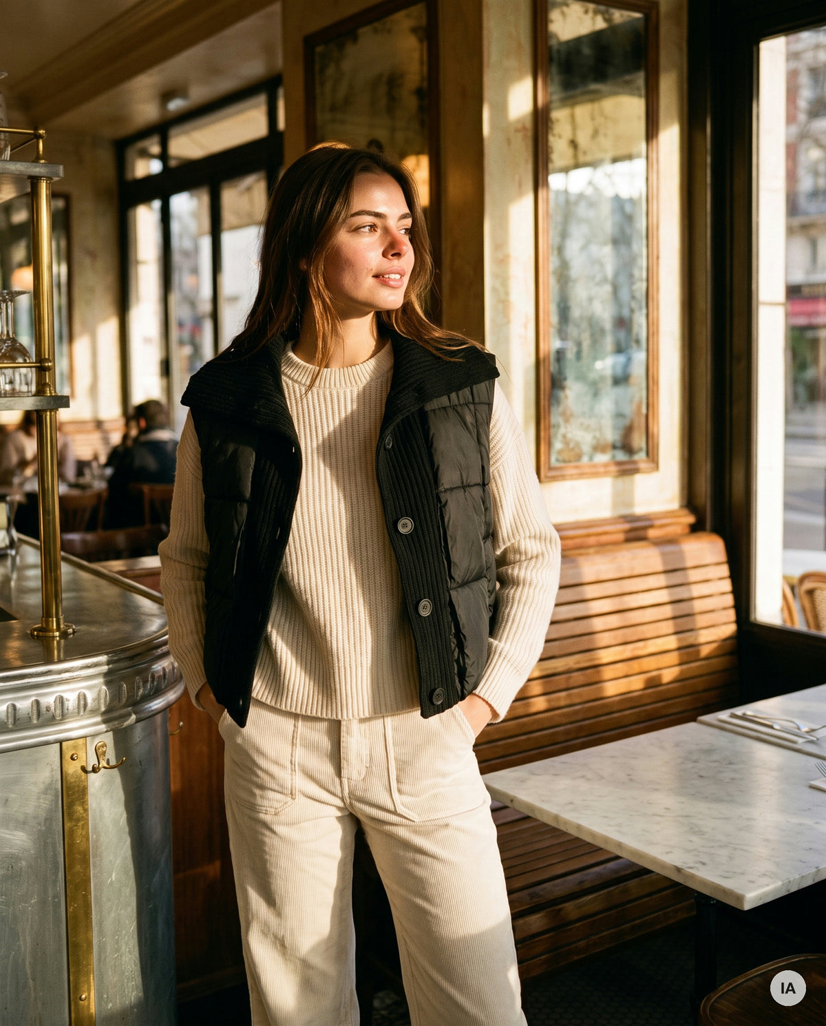 VESTE JENSON NOIR - ORFEO Veste — Image générée par IA