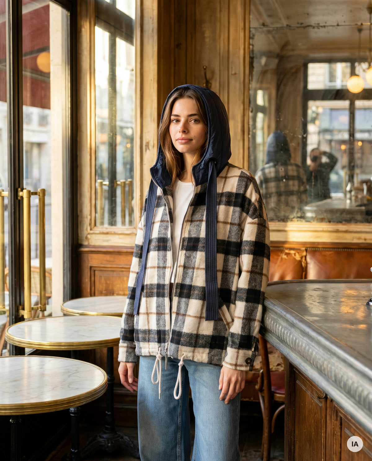 VESTE LESTER BEIGE - ORFEO Veste — Image générée par IA