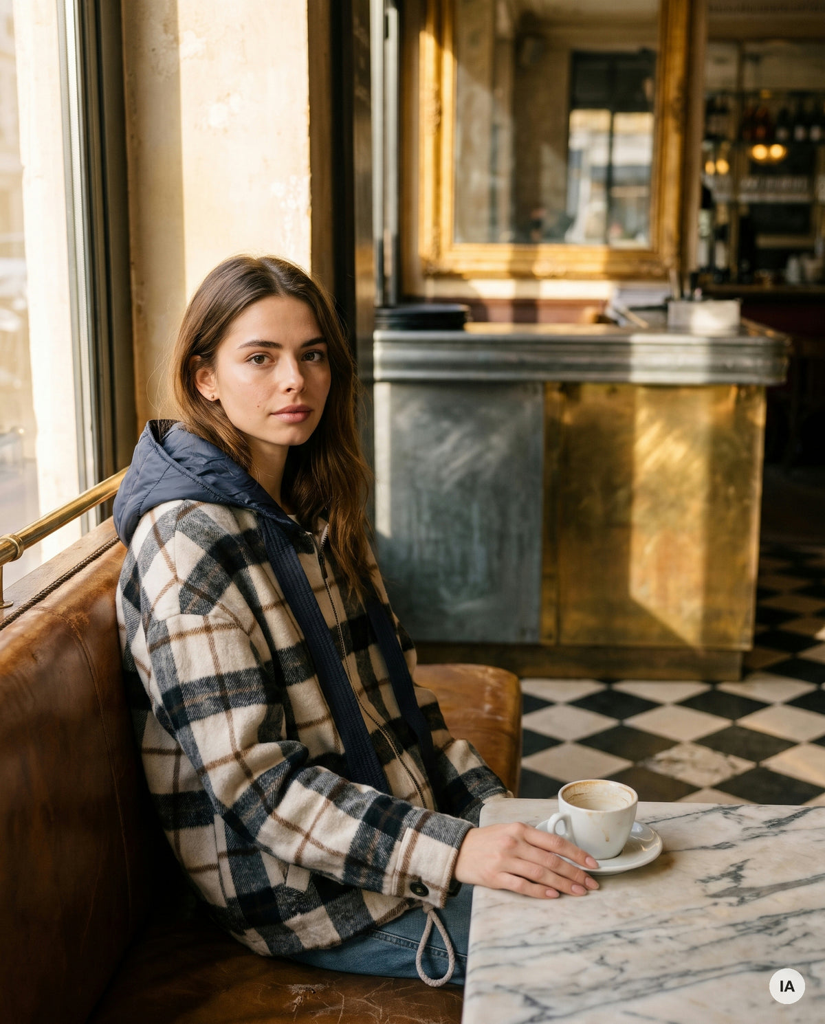 VESTE LESTER BEIGE - ORFEO Veste — Image générée par IA