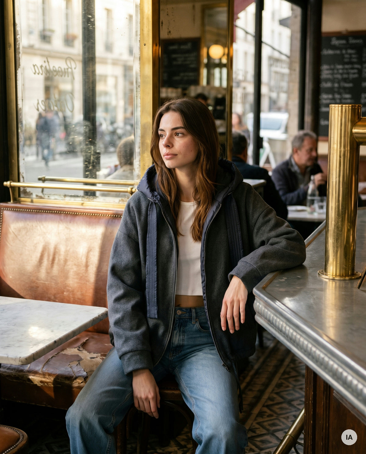 VESTE LESTER GRIS - ORFEO Veste — Image générée par IA