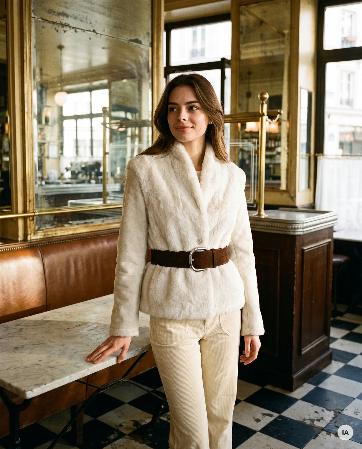VESTE LOULIANA ECRU - ORFEO Veste — Image générée par IA