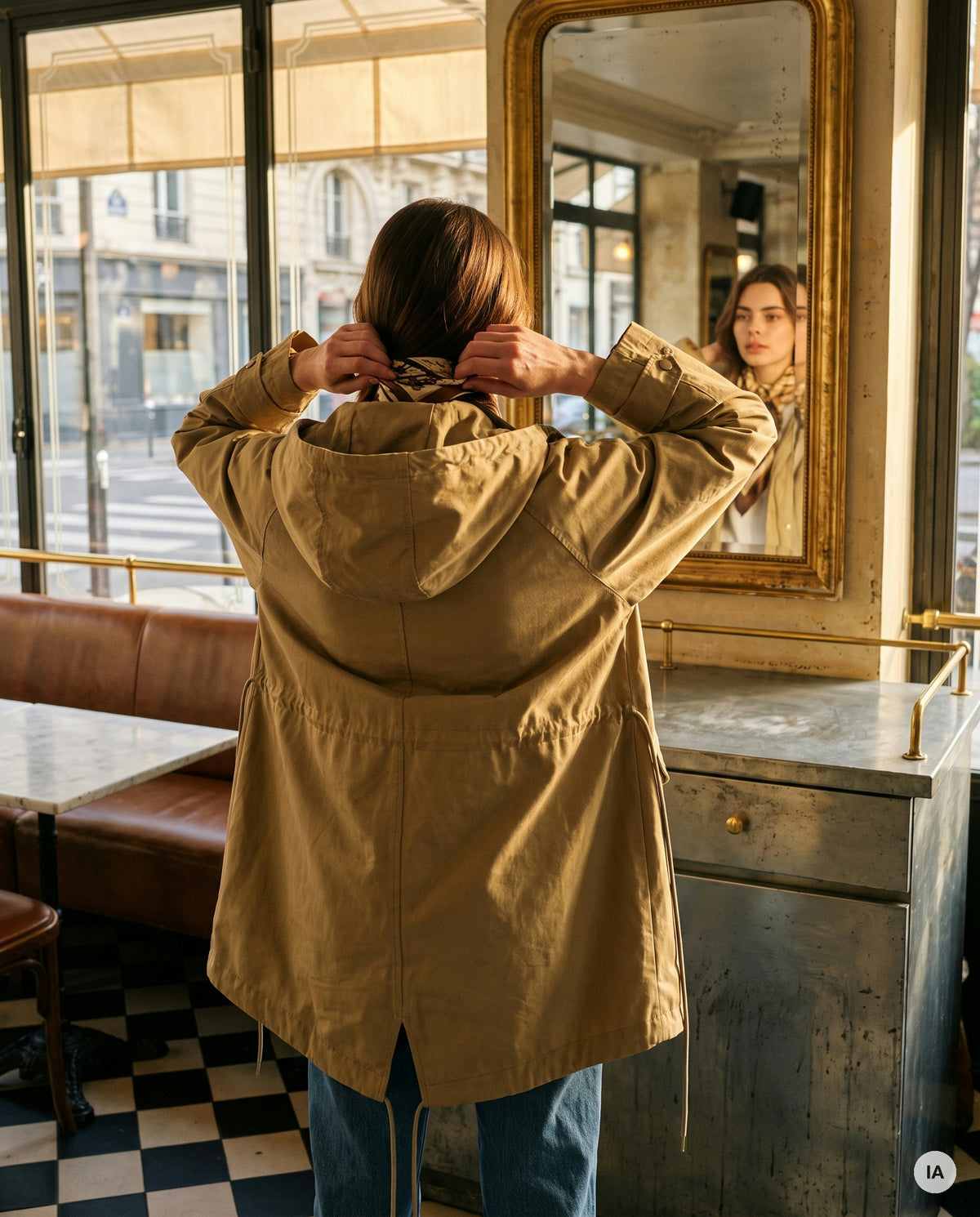 VESTE VOYAGE^ KAKI - MINUIT DOUZE Veste — Image générée par IA