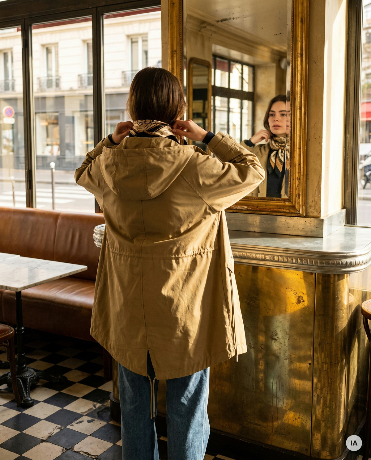 VESTE VOYAGE^ KAKI - MINUIT DOUZE Veste — Image générée par IA