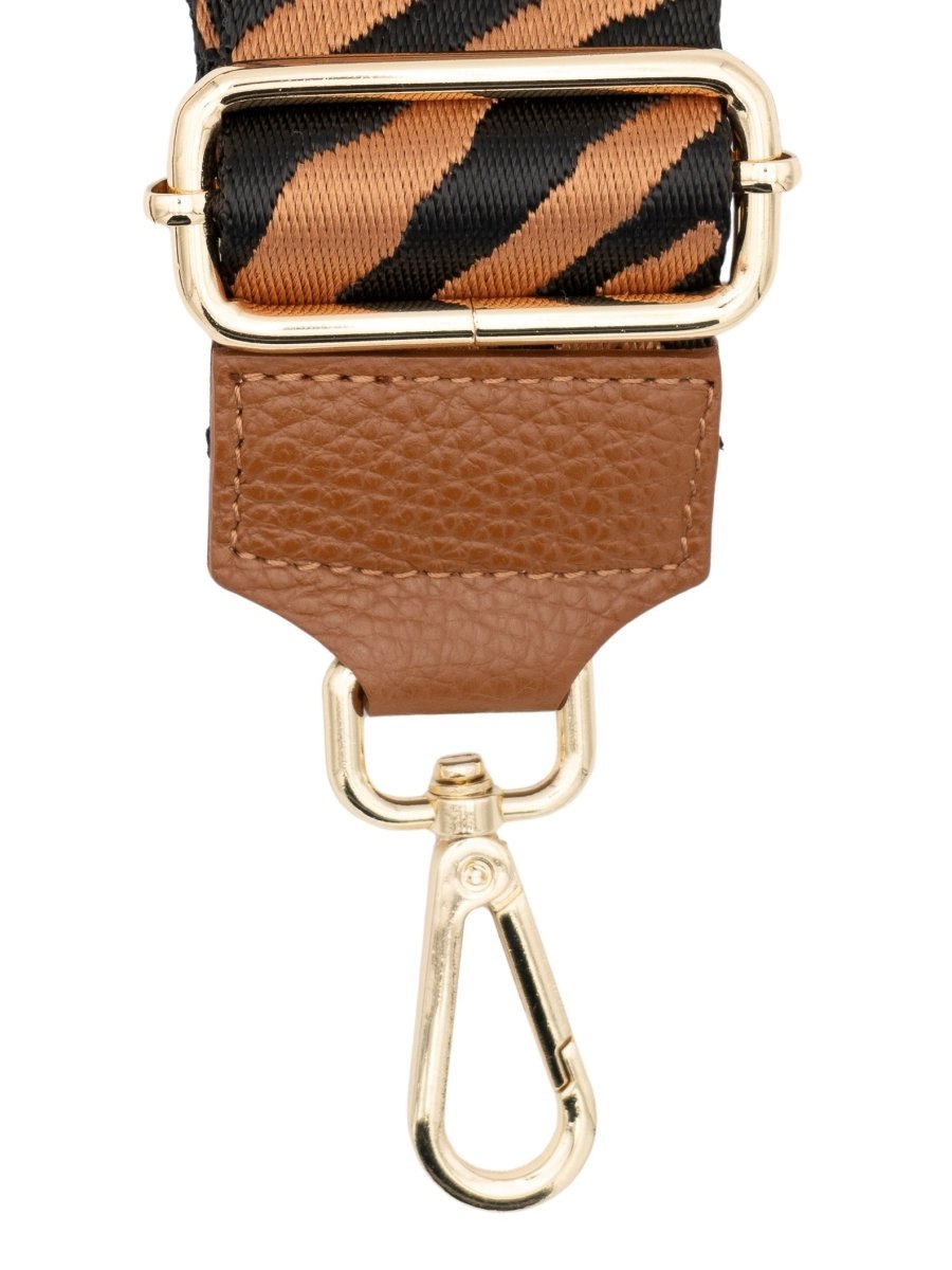 Bandoulière Nicolette CAMEL NOIR - Loëla Sac à main pour femme