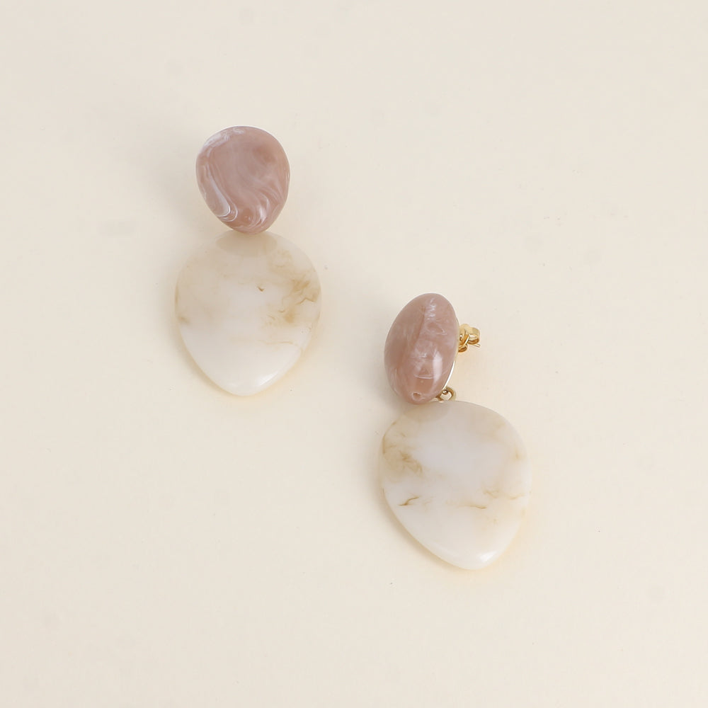 Boucles pendantes Orphéa - 2 pièces en résine