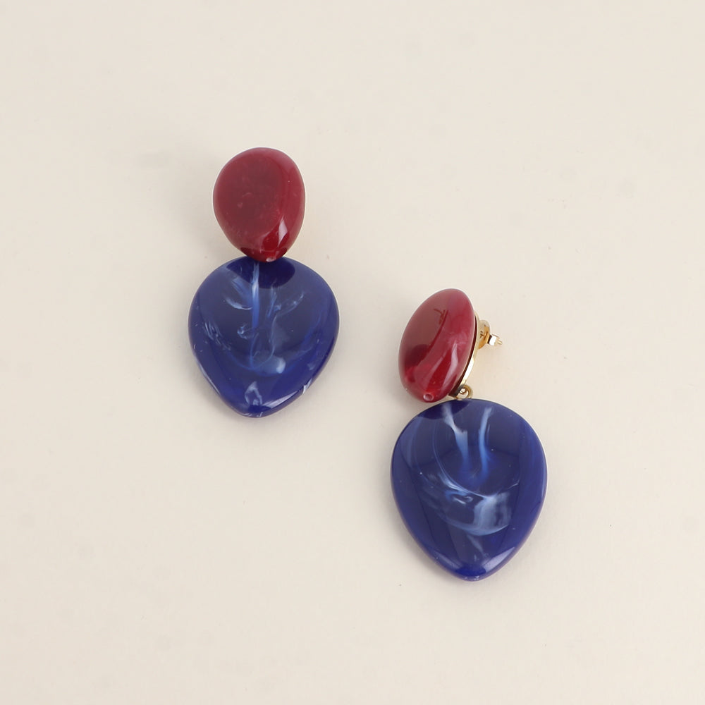 Boucles pendantes Orphéa - 2 pièces en résine