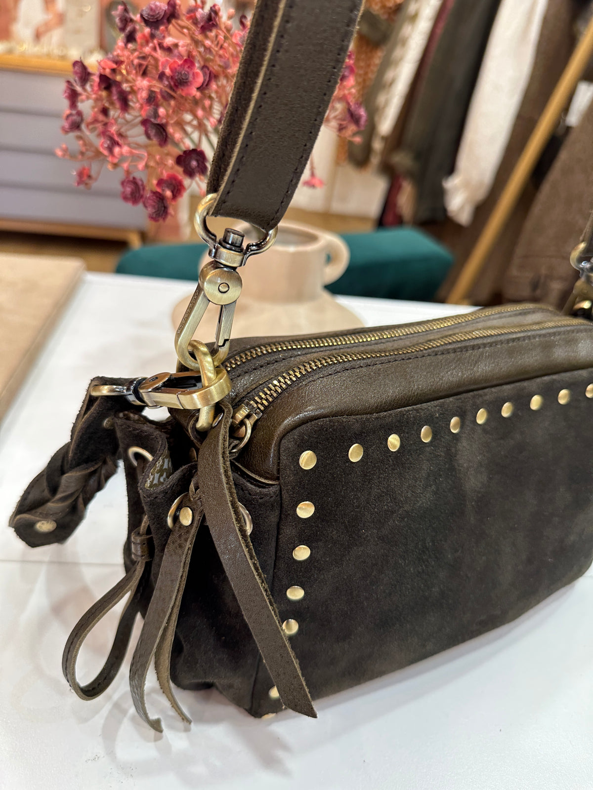 Zaza V Dark Khaki bag