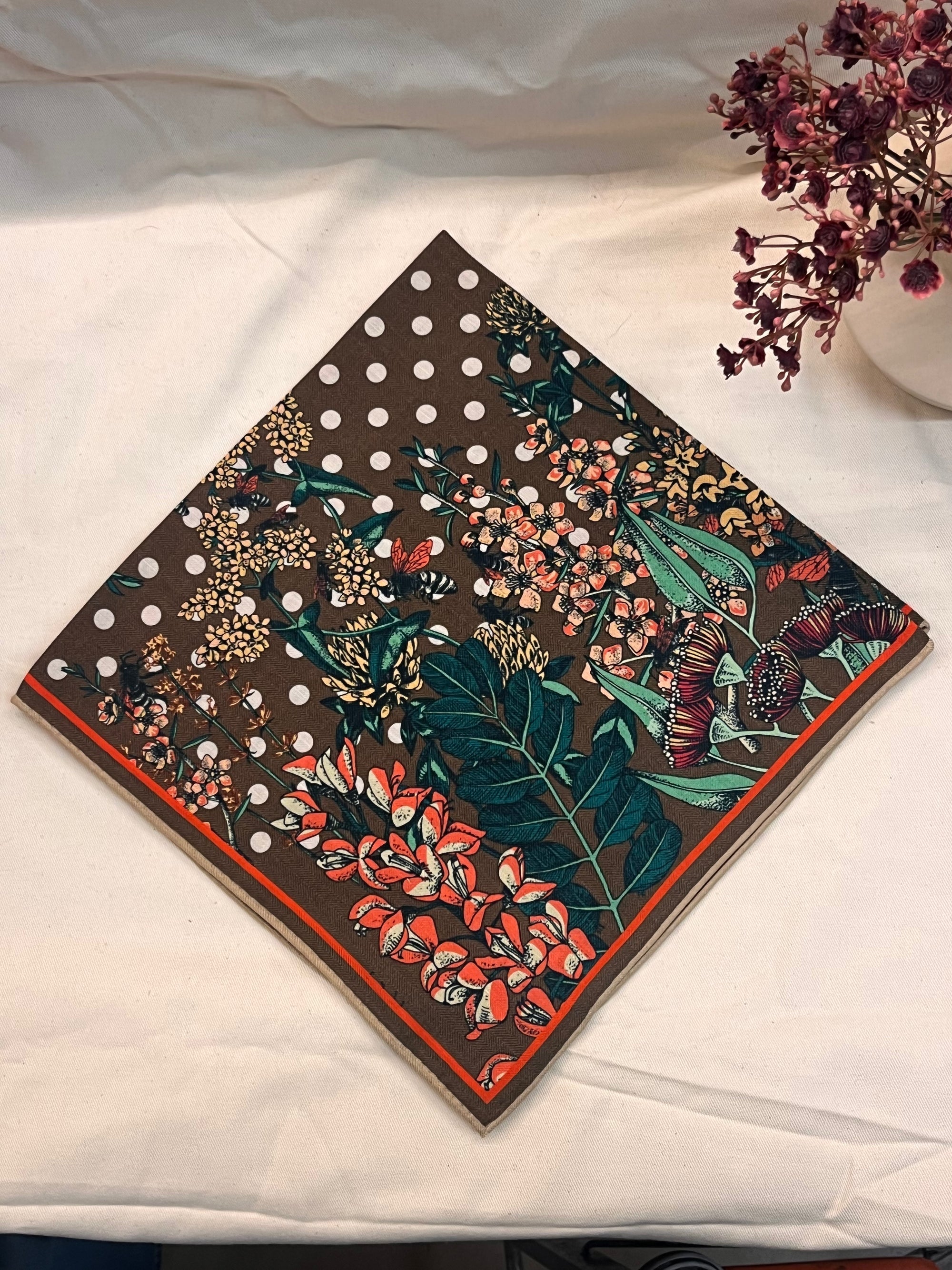 Foulard en soie Merili – Vert – Loëla