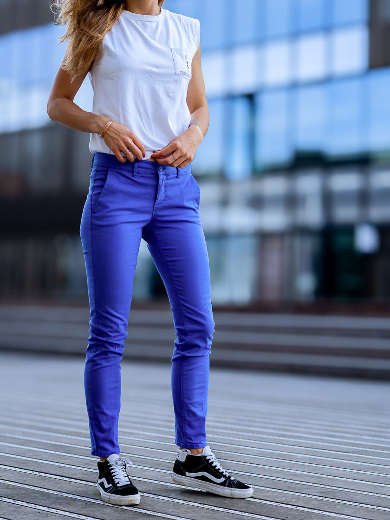 Pantalon French : chino slim stretch (Made in Europe) MAJOREL - LOOKUP PANTALON