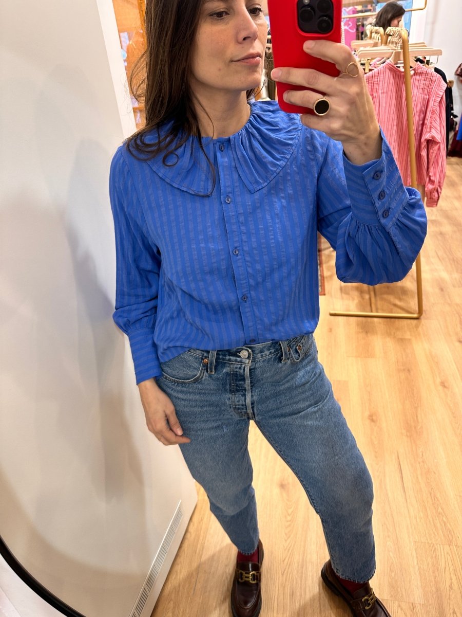Blouse Elis BLEU - ATELIER EVENE Top