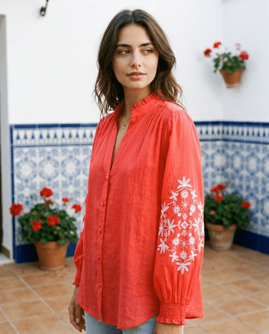 Blouse Harmonie Rouge - YCOO Top