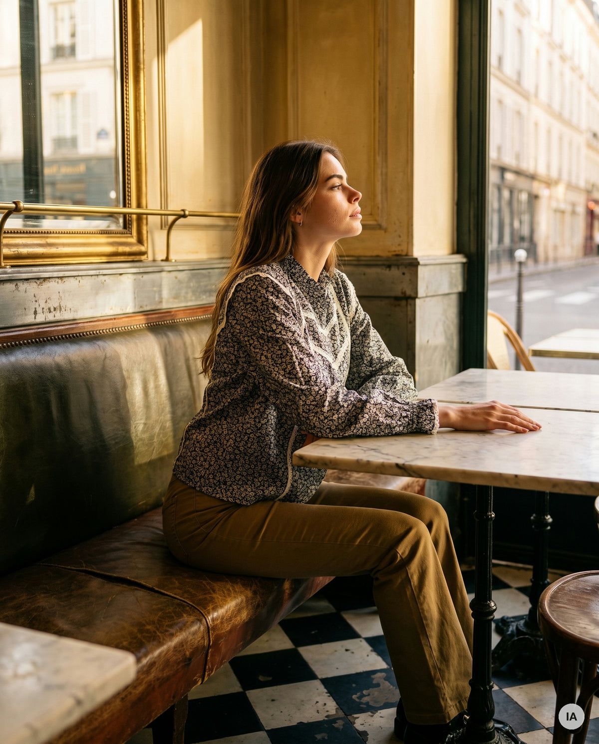 BLOUSE JOSEPHINE - YCOO Top — Image générée par IA