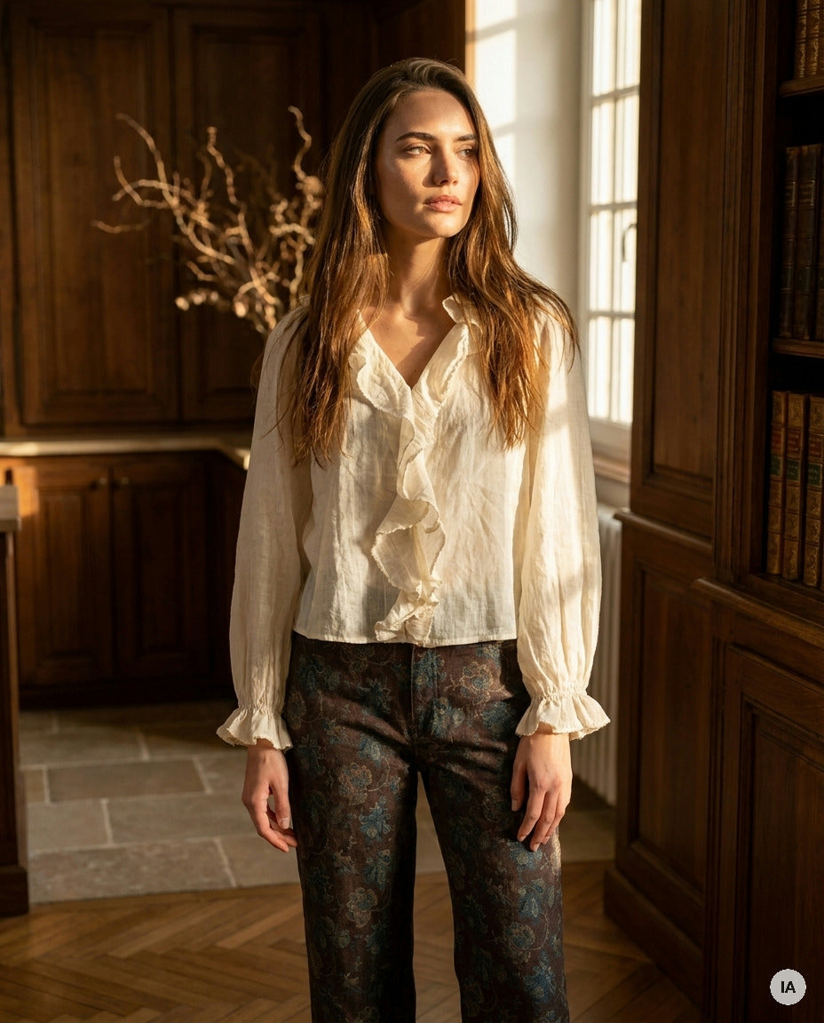 BLOUSE NALINE - YCOO Top — Image générée par IA