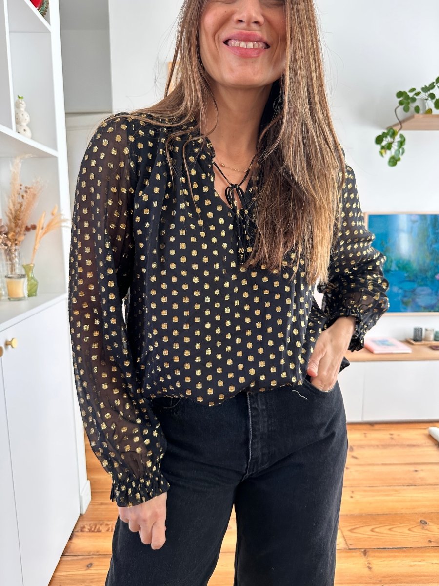 Blouse Noemy NOIR - YCOO Top