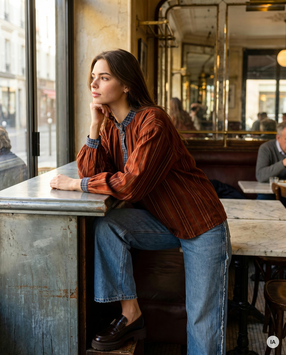 BLOUSE SERAFINA - W STUDIO Top — Image générée par IA