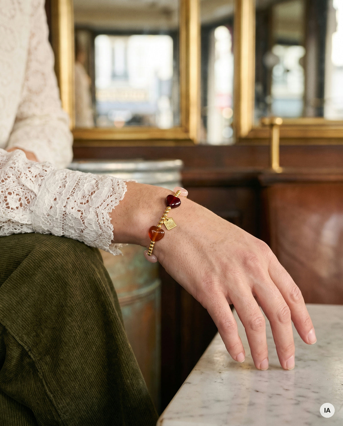 BRACELET CORA ROSE - MILË MILA Bracelet — Image générée par IA