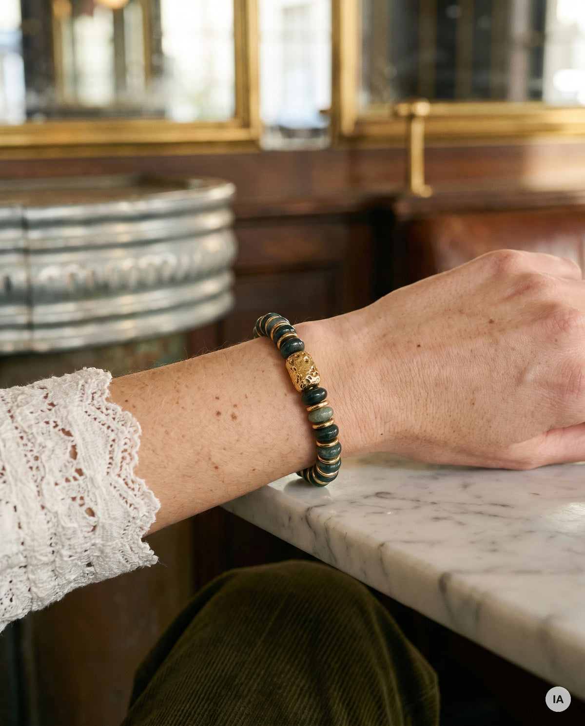 BRACELET GUARI VERT - MILË MILA Bracelet — Image générée par IA