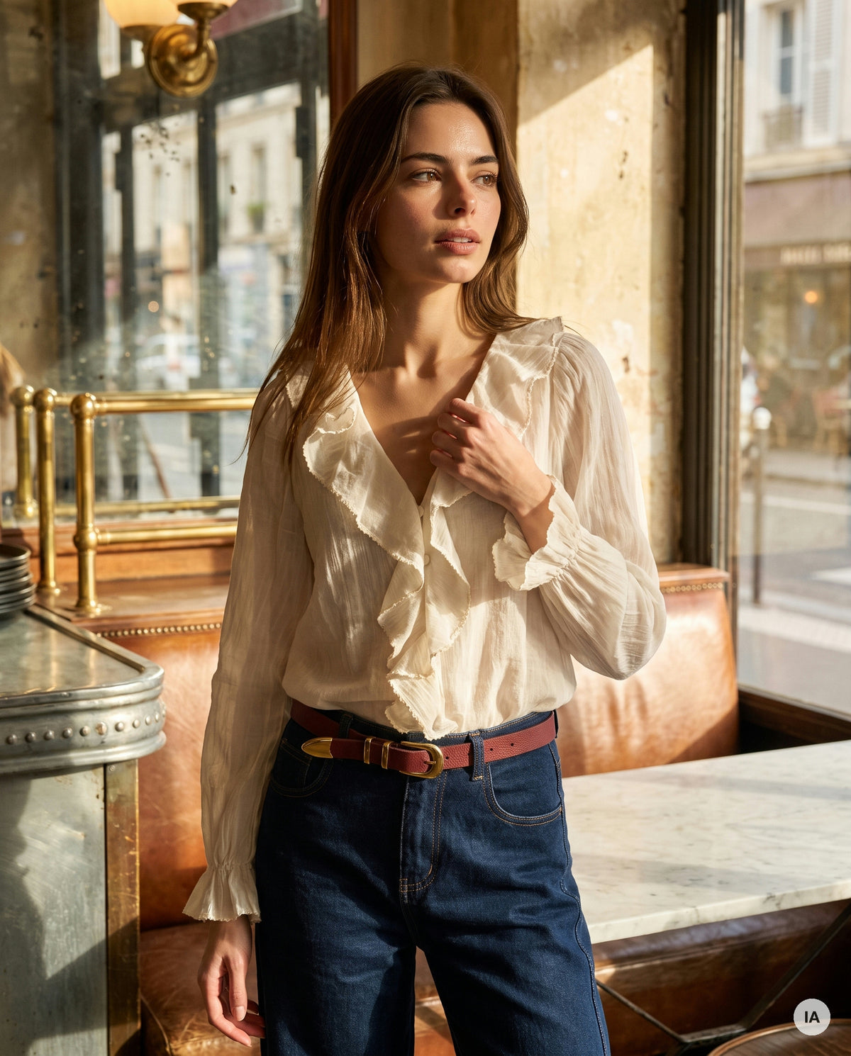CEINTURE ANAIS BORDEAUX - LA PETITE ETOILE Ceinture — Image générée par IA