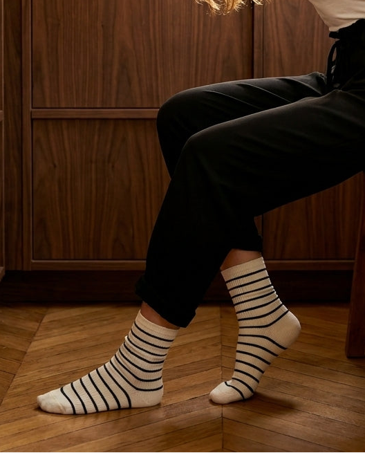 CHAUSSETTES AMIO ECRU - LA PETITE ETOILE CHAUSSETTES