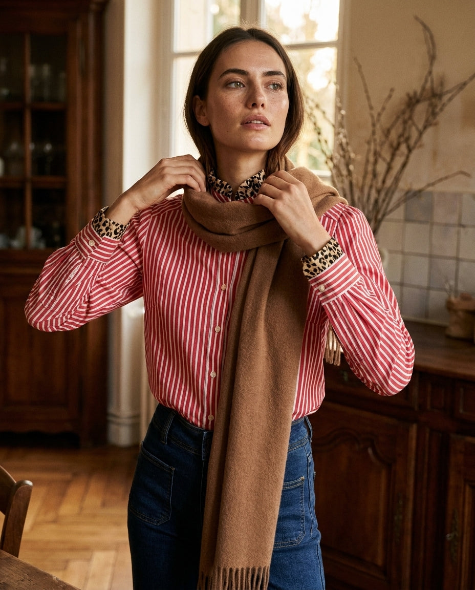 CHEMISE GASPARD ROUGE - YCOO Top