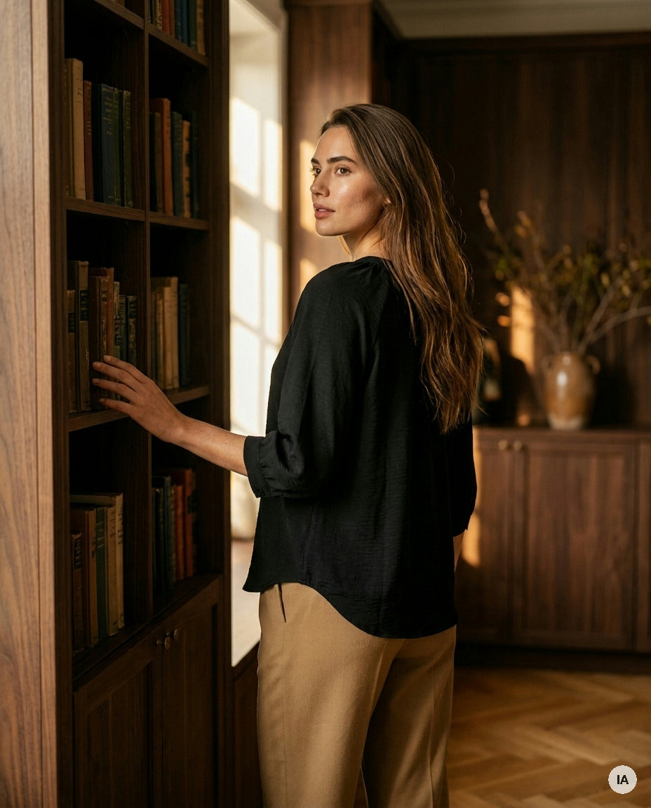 CHEMISE LAURA - RUE DES ABBESSES Top — Image générée par IA
