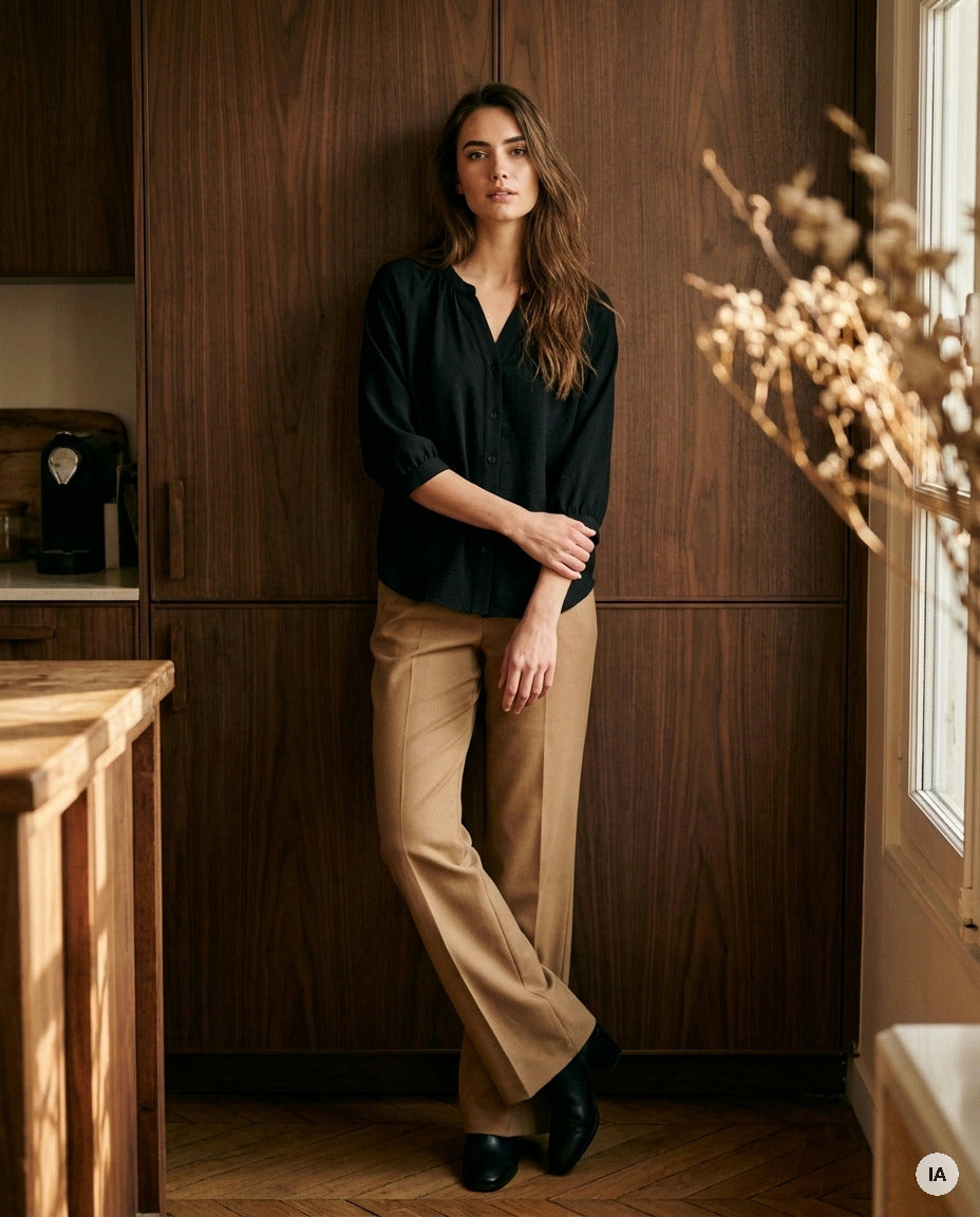 CHEMISE LAURA - RUE DES ABBESSES Top — Image générée par IA