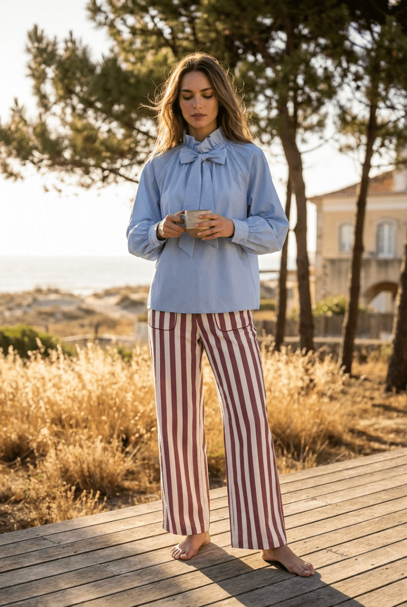 Chemise Nuria BLEU - YCOO Top