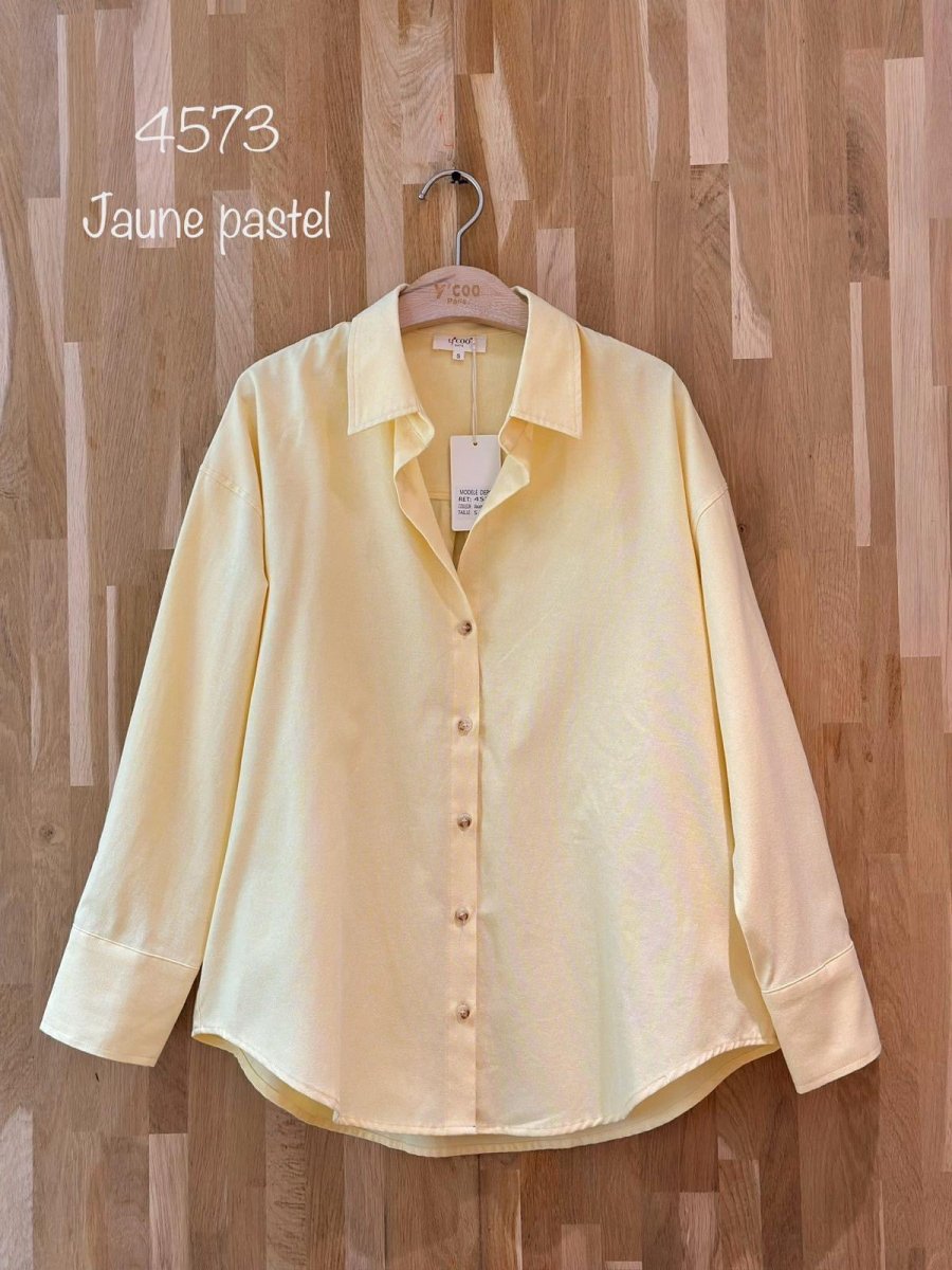 Chemise Samantha JAUNE PASTEL - YCOO Top