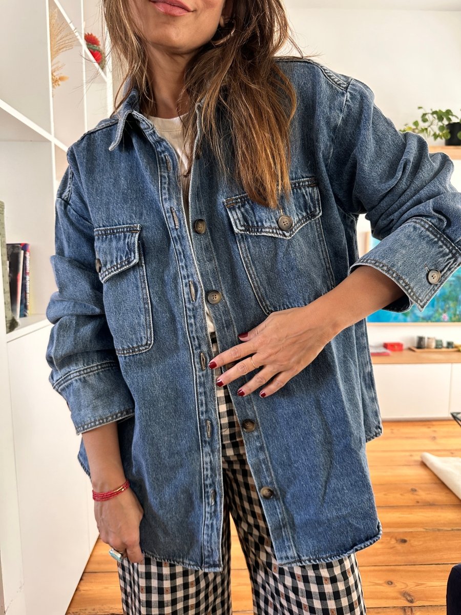 Chemise Sydney VINTAGE BLEU - GRACE ET MILA Top
