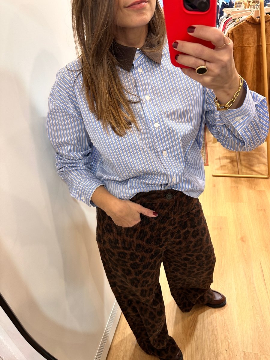 Chemise Telma BLEU - OPULLENCE Top