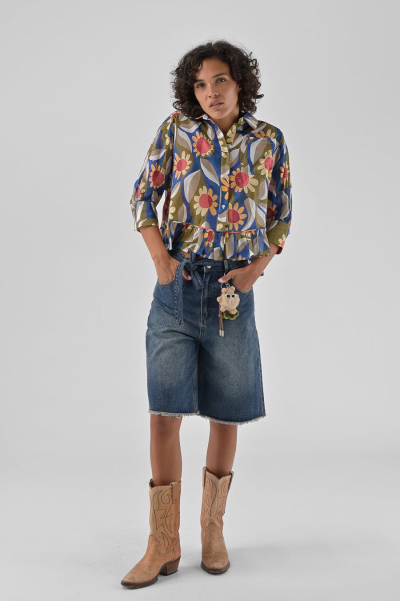 CHEMISIER JAHNIS RETRO BLOOM - ORFEO TOP