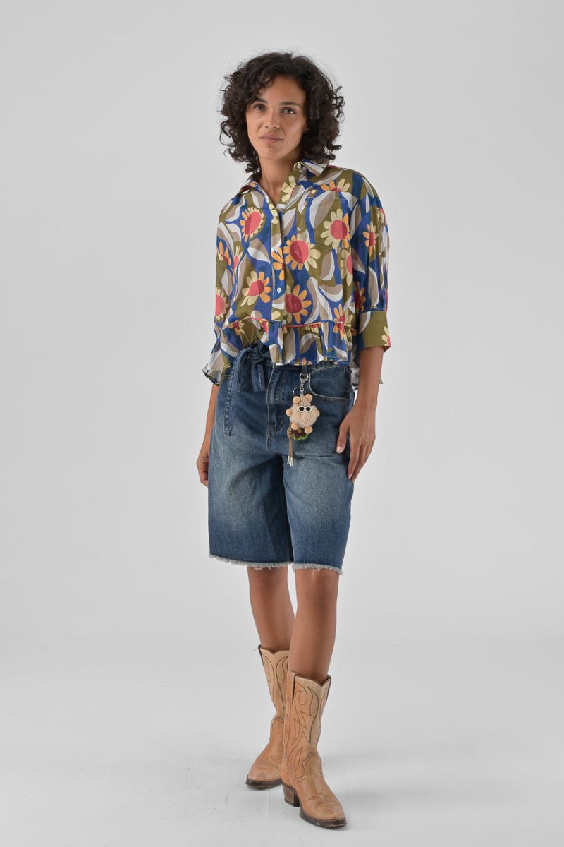 CHEMISIER JAHNIS RETRO BLOOM - ORFEO TOP