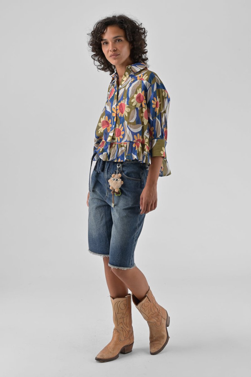 CHEMISIER JAHNIS RETRO BLOOM - ORFEO TOP