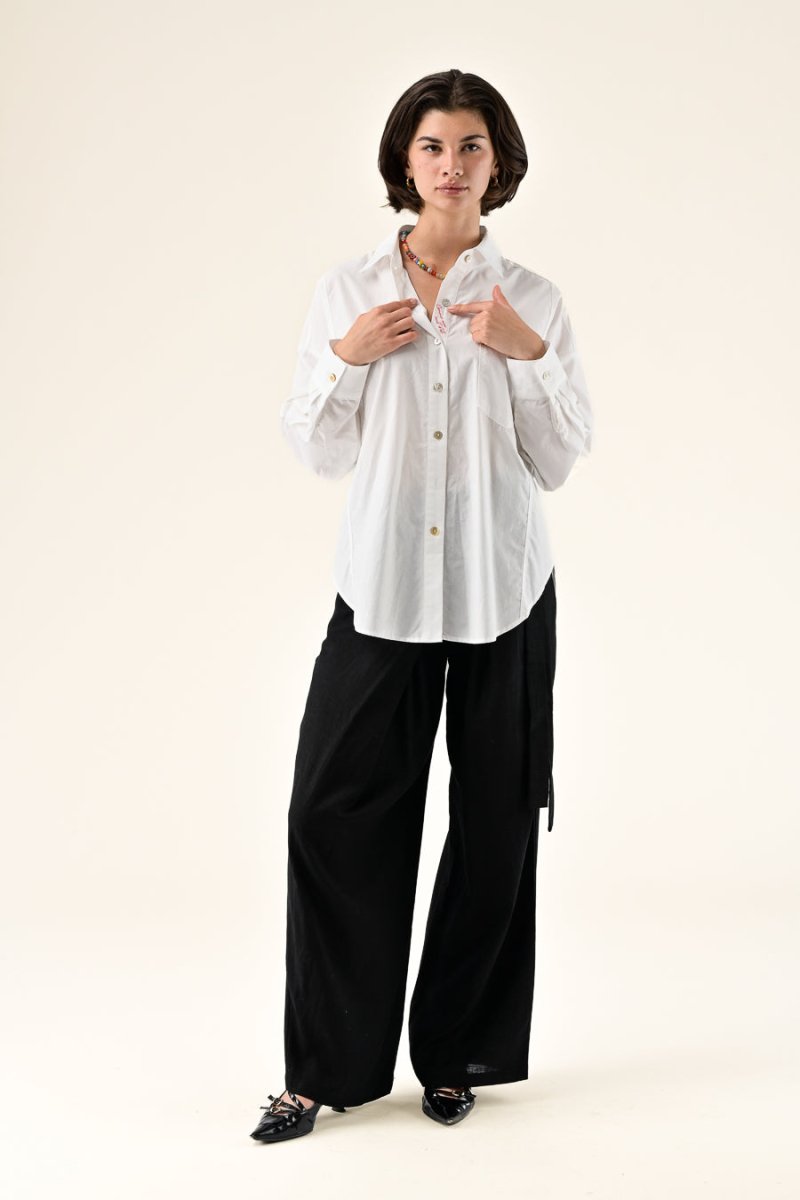 CHEMISIER LOLA BLANC - ORFEO TOP
