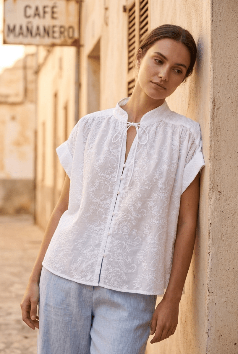 CHEMISIER SOON BLANC - RUE MAZARINE TOP