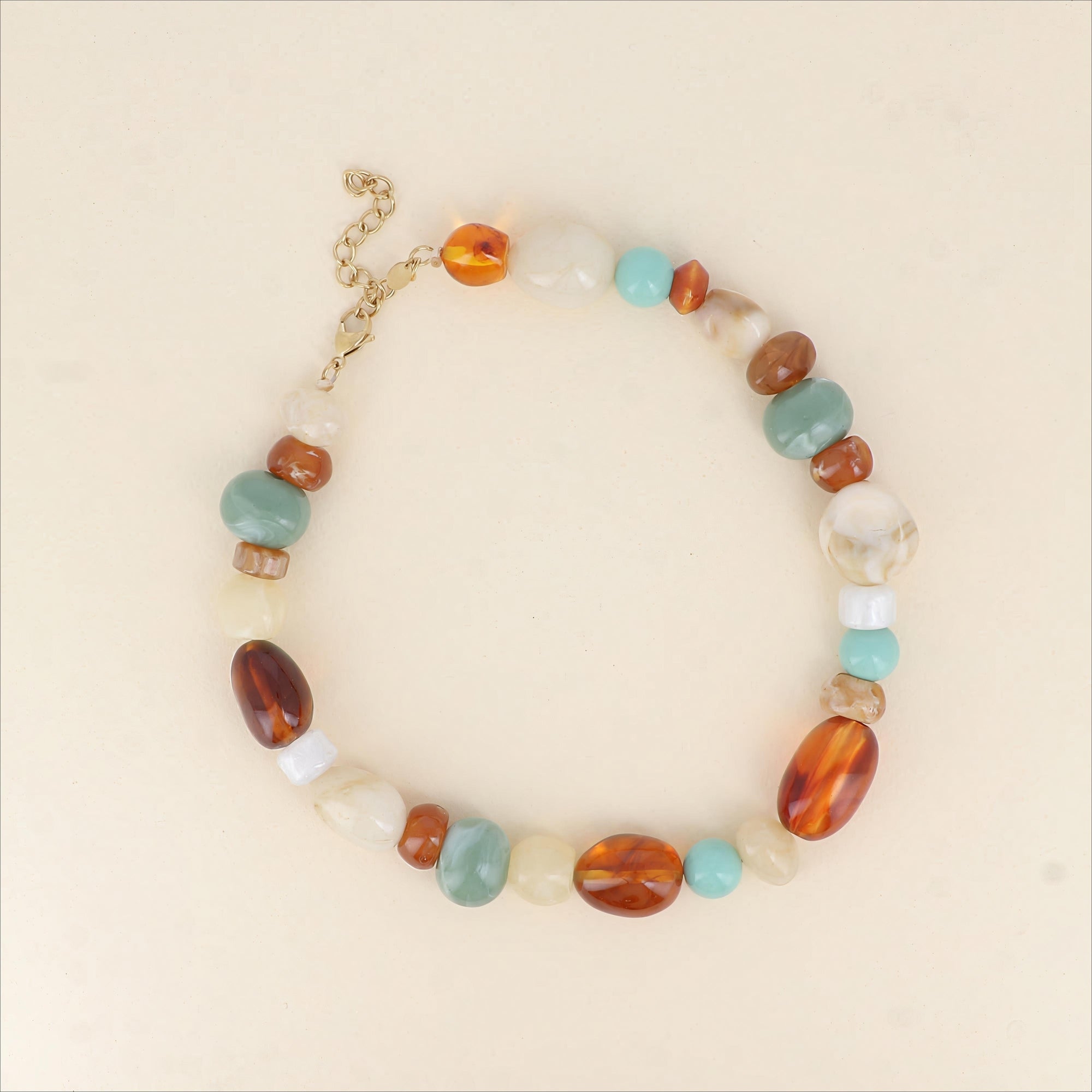 COLLIER NÉRÉLINE - SUR CORDON, PERLES DE RÉSINE - BOHM Collier