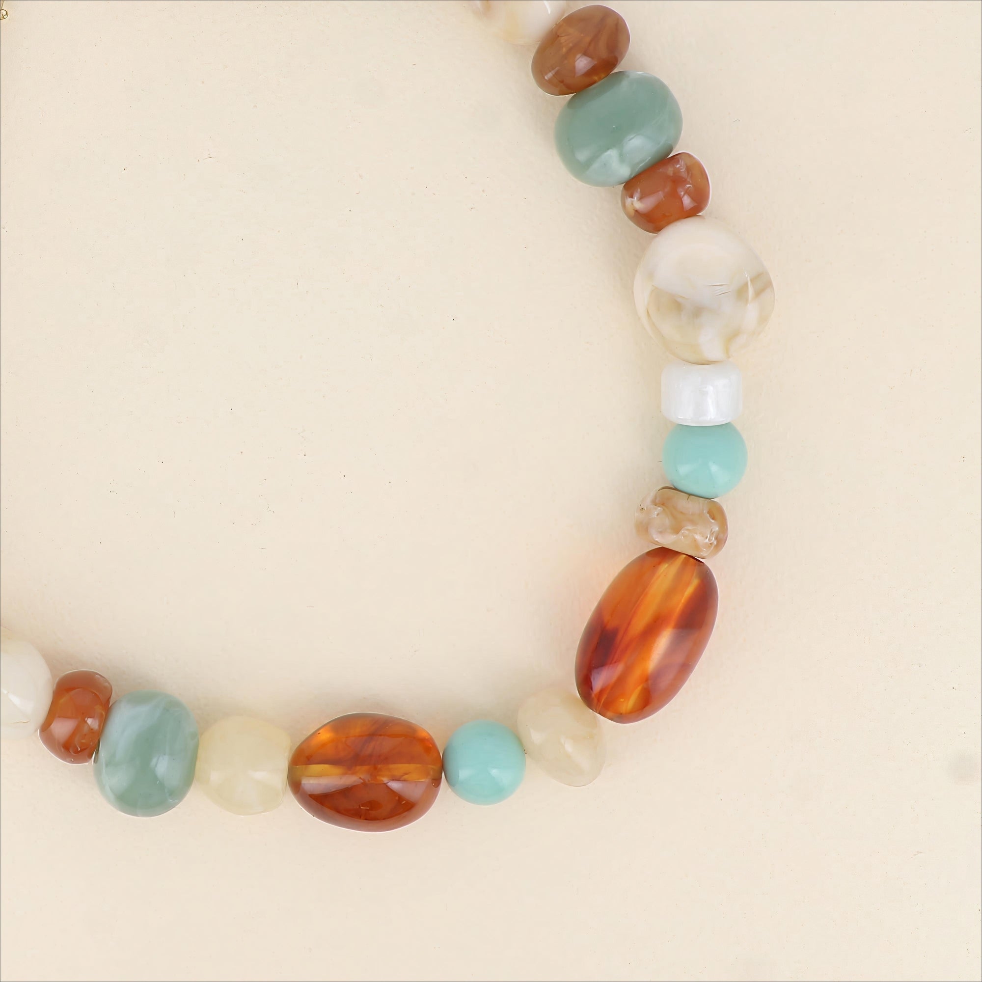 COLLIER NÉRÉLINE - SUR CORDON, PERLES DE RÉSINE - BOHM Collier